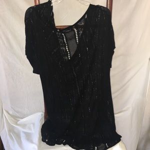 Women’s Black Scoop Neck Knit